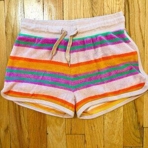 Molo happy stripe terry shorts